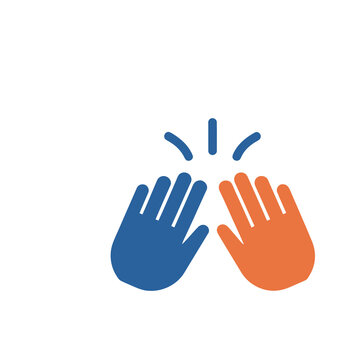 Two hands giving a high five