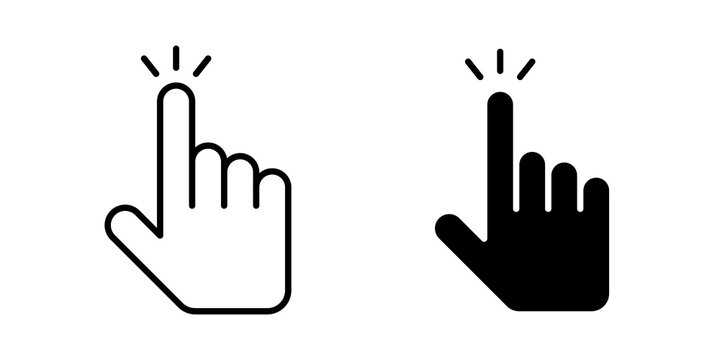 Clicking finger icon