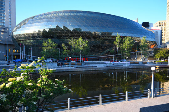 Ottawa, Ontario, Canada - June 26, 2026: Rogers Centre Ottawa (formerly the Ottawa Convention Centre and the Shaw Centre) in Ottawa, ON.