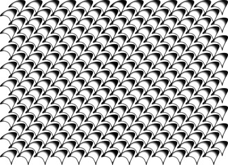 Black and White Repeating Geometric Wave Pattern Abstract Seamless Background. Abstract black and white geometric scale pattern © phengsstst