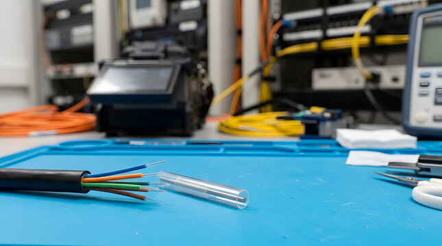 fiber optic splice protection sleeve for secure cable joint protection, professional network installation and dependable telecommunications maintenance