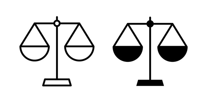 justice balance scale icon