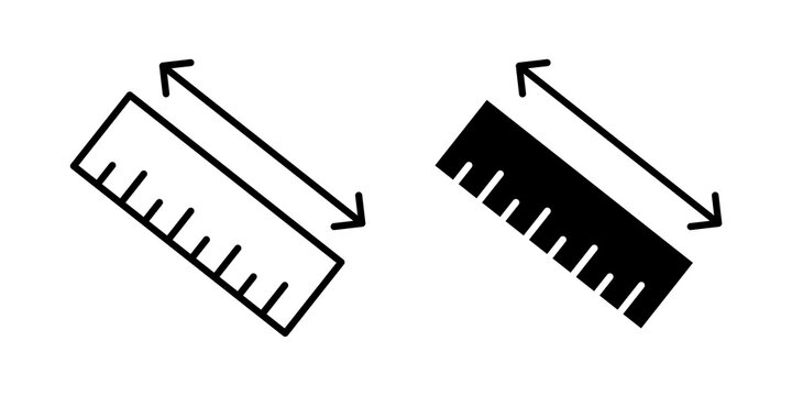 Measurement ruler icon