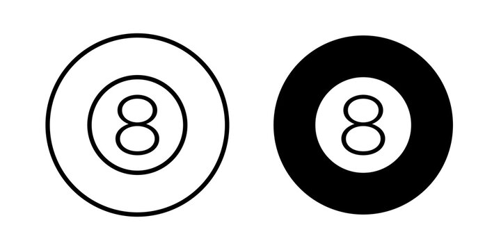 Pool 8 ball icon