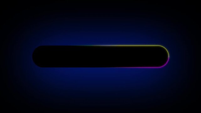 glowing UI search bar text box frame with gradient lines