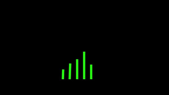 Decline in value of securities. Loss of equity stock assets. Business loss falling down with dollar icon.HD, video, black, background,
