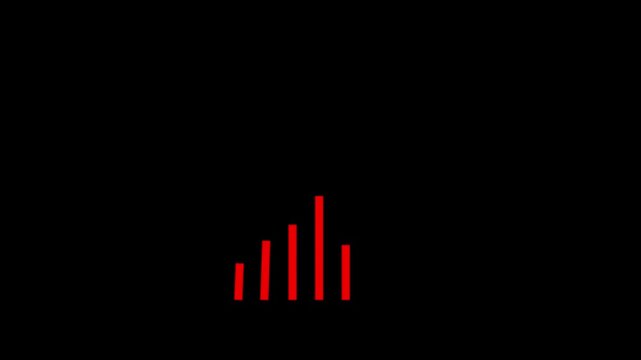 Decline in value of securities. Loss of equity stock assets. Business loss falling down with dollar icon.HD, video, black, background,
