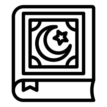 minimalist mushaf book illustration
