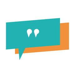 Obraz premium Angular origami speech bubble banner icon