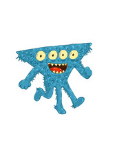 Monster blue triangle © Fizie