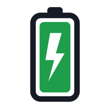 Full battery charging indicator icon