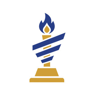Stylized torch icon