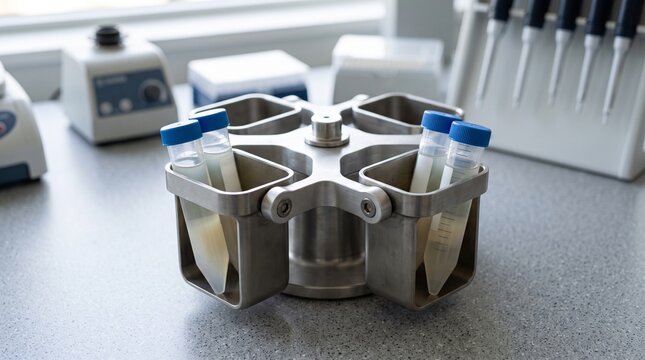 Density gradient tubes in a swing bucket rotor