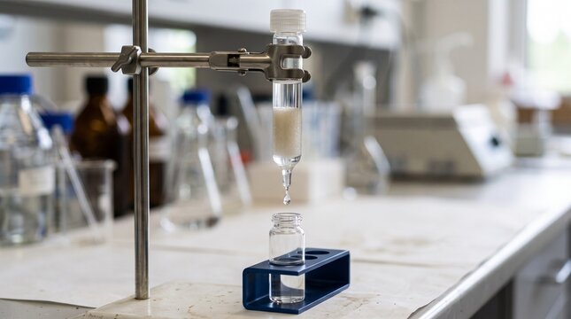 Desalting column collecting a protein fraction
