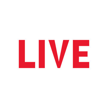 Red LIVE wordmark text icon