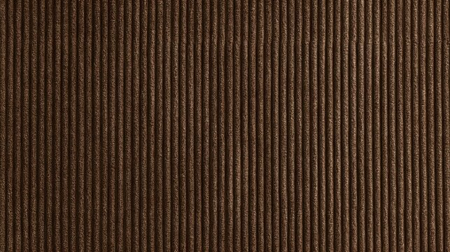 luxury dark chocolate corduroy texture background, rich espresso brown color, perfectly aligned fine vertical ribs with soft tactile cotton wool