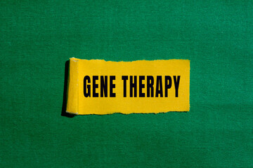 Gene Therapy text concept photo