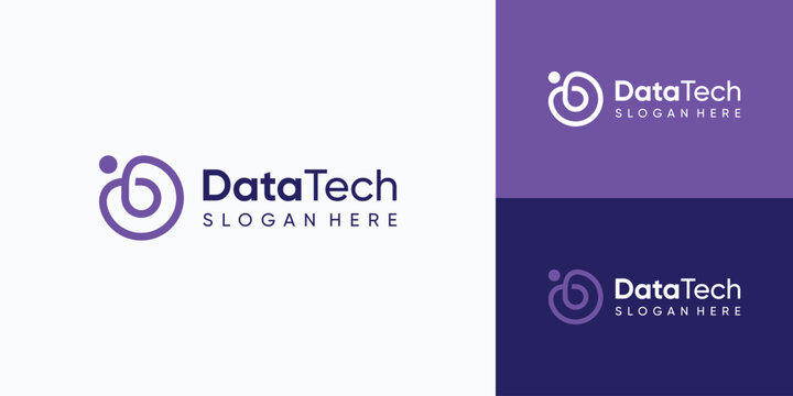 Data Tech Logo Design.