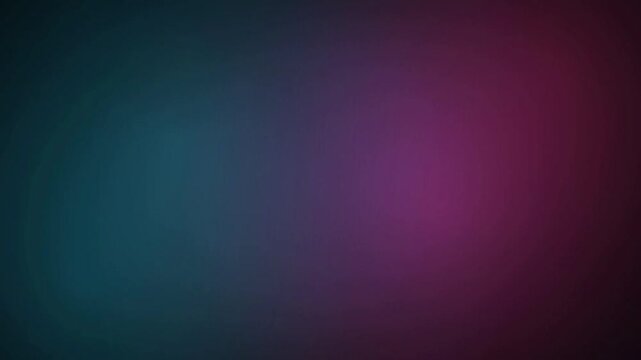 Teal blue and magenta purple dual tone ambient bokeh light leak in soft drifting motion on dark background for stylish fashion promo video overlay and modern backdrop