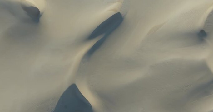 Abstract Aerial View of Sand Dunes, Dongara, Western Australia, 4K Drone