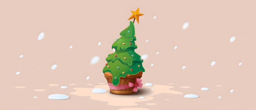 Festive winter holiday or Christmas graphic illustration perfectly produced