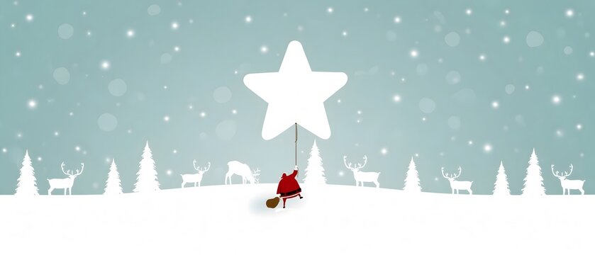 Festive winter holiday or Christmas graphic illustration beautifully displayed