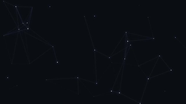 Abstract Starry Night Background with Spider Web Vector Illustration, Constellation, Galaxy, Astronomy, Winter, Christmas, Holiday, Magic and Futuristic Design Concepts