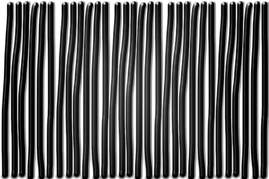 Cyberpunk Beveled Jet Black Liquid Stripe Overlay Transparent Asset