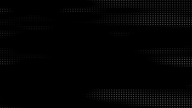 Animated white color circular dots simple and minimal on black background