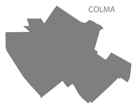 Colma City Map, California, USA