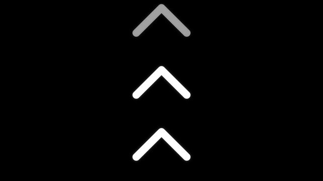 Animated arrows pointing up motion graphics background 4K video