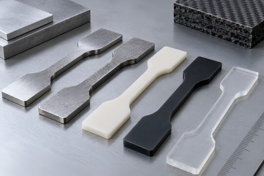 Tensile Test Specimens of Different Engineering Materials