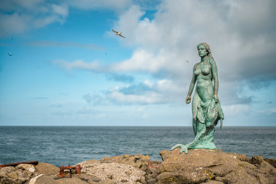 The statue of Kopakonan - The Seal Wife - created by Hans Pauli Olsen