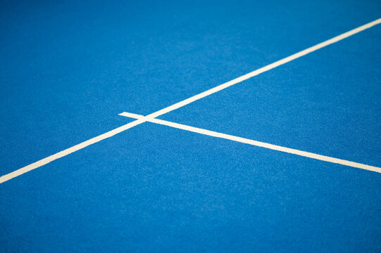 Picture of a part of interior of paddle tennis court