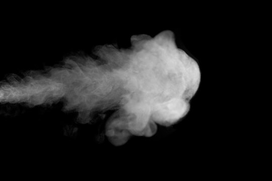 White smoke creates an abstract animal silhouette resembling a lion or mythical creature against a black background, evoking mystery, power, fantasy, transformation, and dramatic visual storytelling.