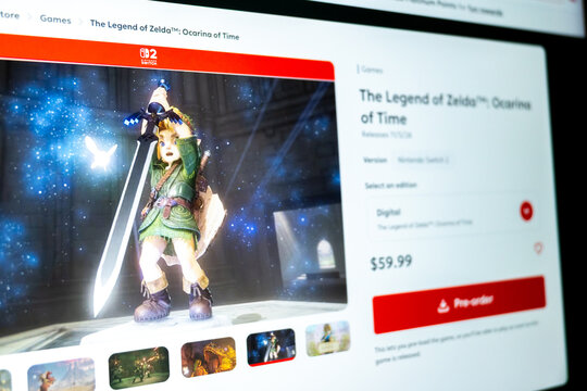 Displaying a nintendo video game on a monitor