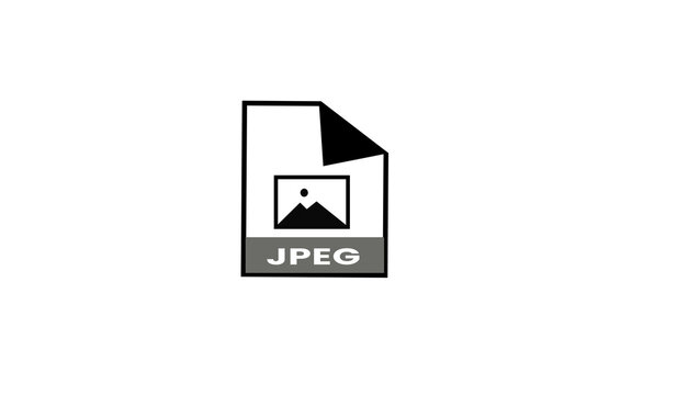 JPEG File Format Line Icon, Digital Image File Type Symbol Transparent Background