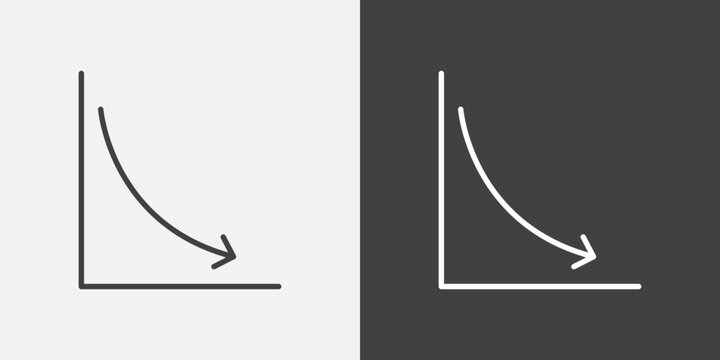 Arrow trend-down icon