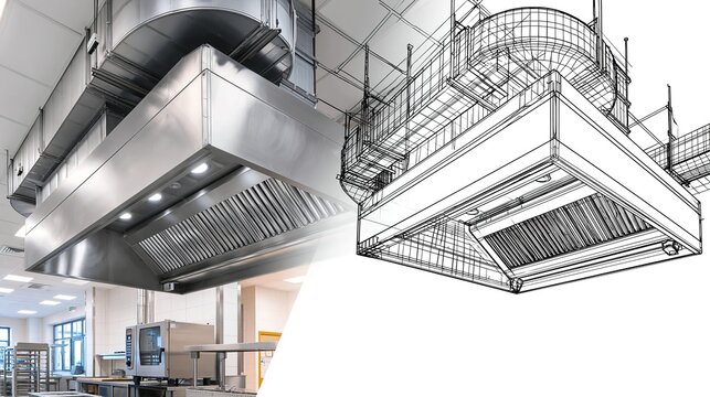 Industrial Kitchen Exhaust Systems: Stainless Steel Hoods and Ventilation Fans
