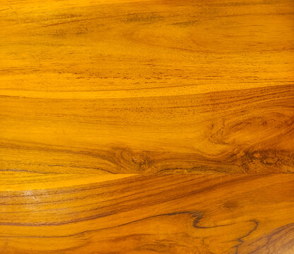 Luxury Golden Teak Wood With Natural Grain And Knot