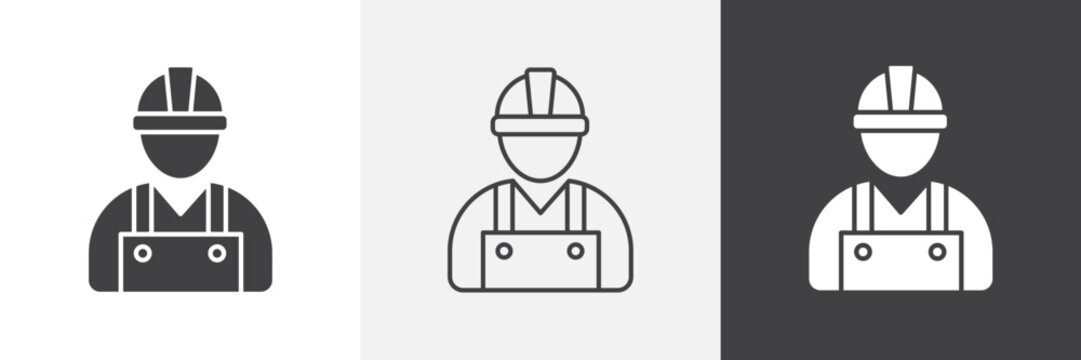 Construction worker icon