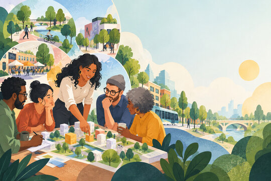 Creative public participation enabling residents to imagine test