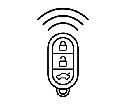 Car key remote keyless entry system icon
