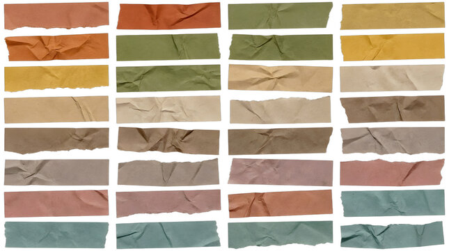 Textured earth tone paper rectangles for rustic backgrounds and natural design elements