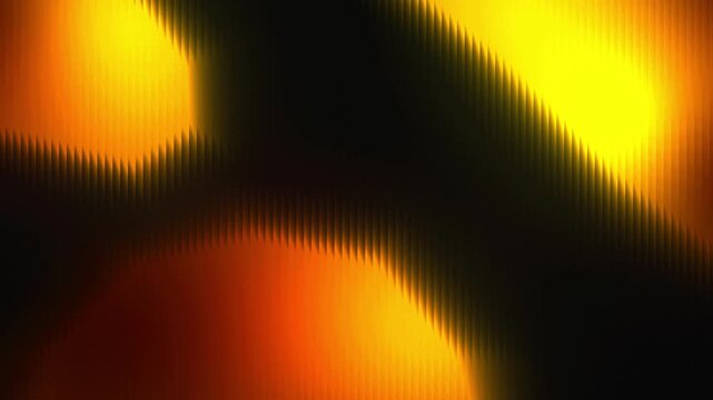 Vibrant glowing orange and yellow light patterns motion background. 4K motion graphic