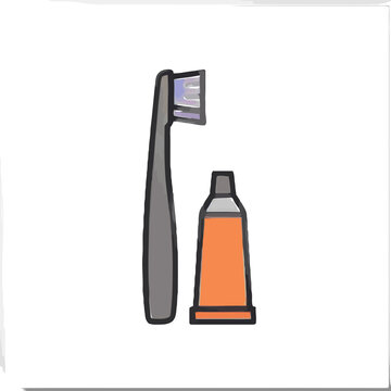 Toothbrush and toothpaste