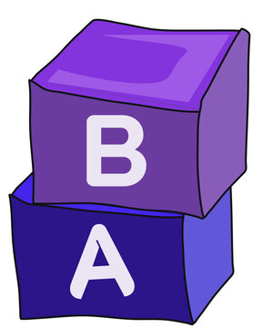 Alphabet Blocks / Toy Blocks Cartoon