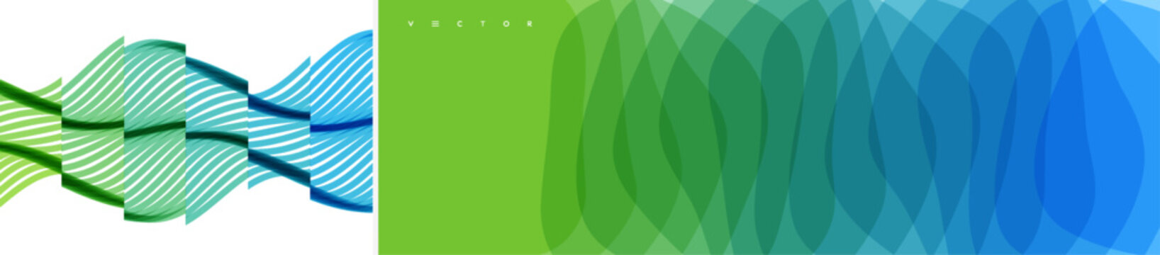 Wave. Connection structure. Scientific illustration. Translucent wavy background. Color gradient. Sliced ​​effect. Vector for brochure, poster, cover, postcard, presentation, flyer, or banner.