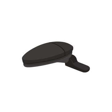 Black car side mirror