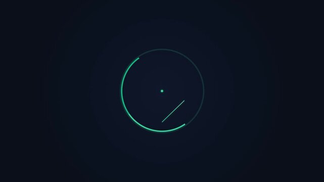 Futuristic Digital Interface with Circular Data Visualization.